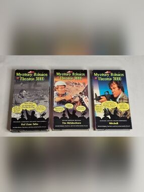 Mystery Science Theater 3000 VHS Lot 3 Red Zone Cuba, The Sidehackers, Mitchell